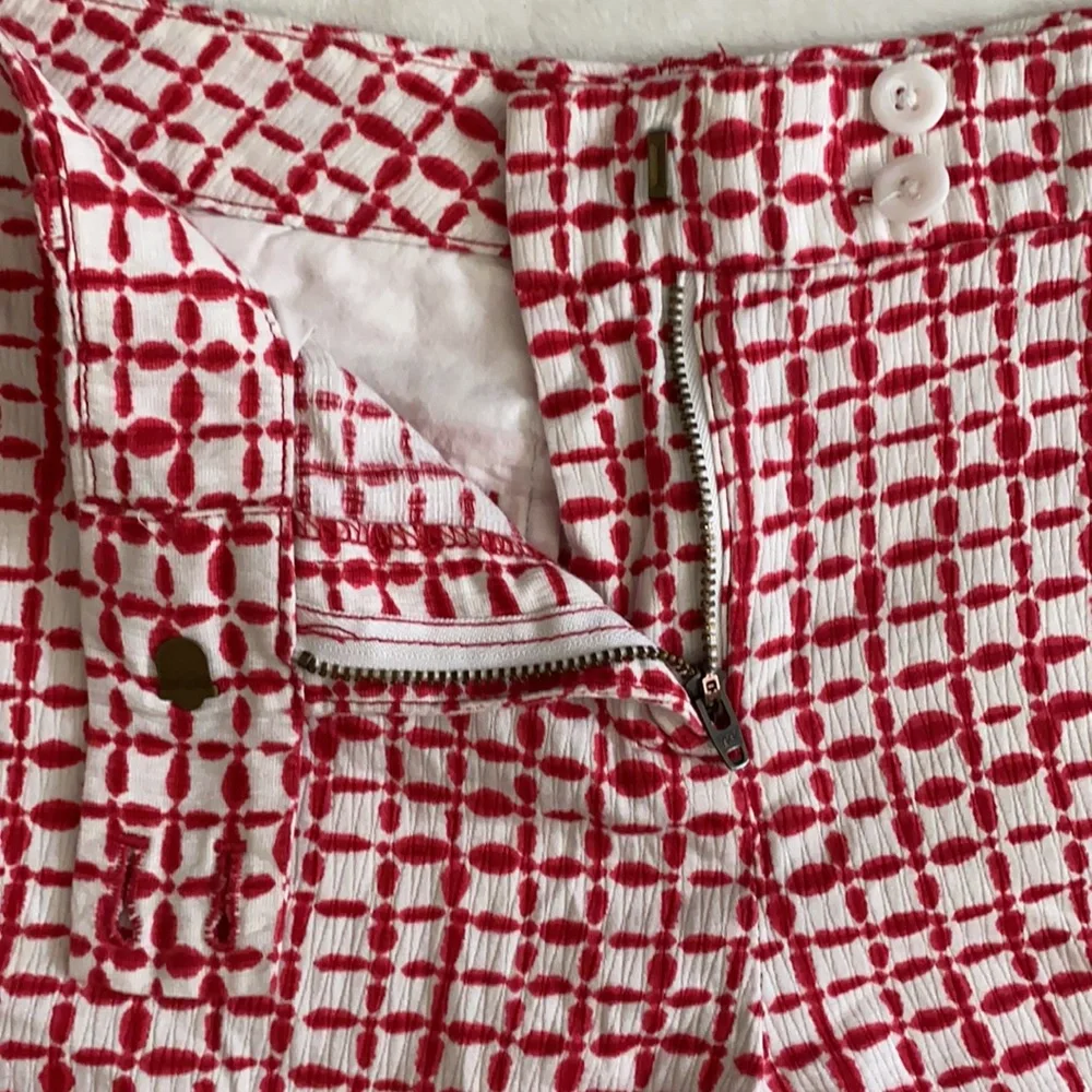 Vineyard Vines | Tie Dye Squares Print Shorts 100% Cotton 2H0297 Red/White (6) - Picture 10 of 16
